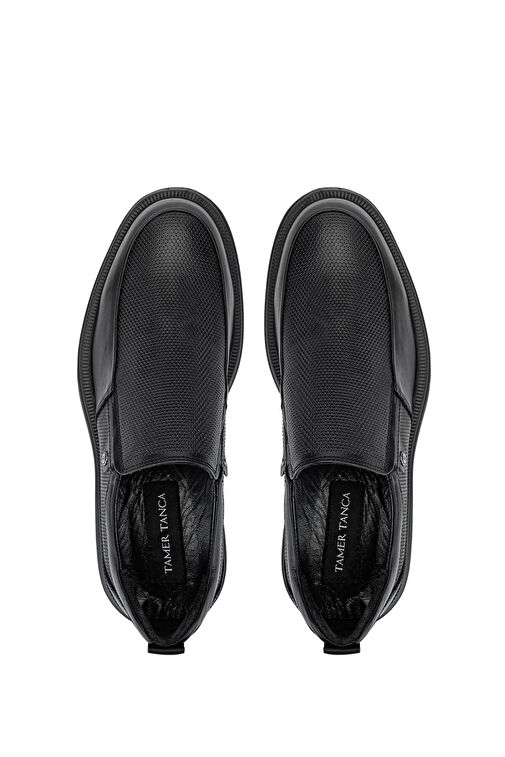 Tamer Tanca Siyah Erkek Deri Günlük Ayakkabı 318 404-04 ERK AYK SK24-25 - Görsel 6