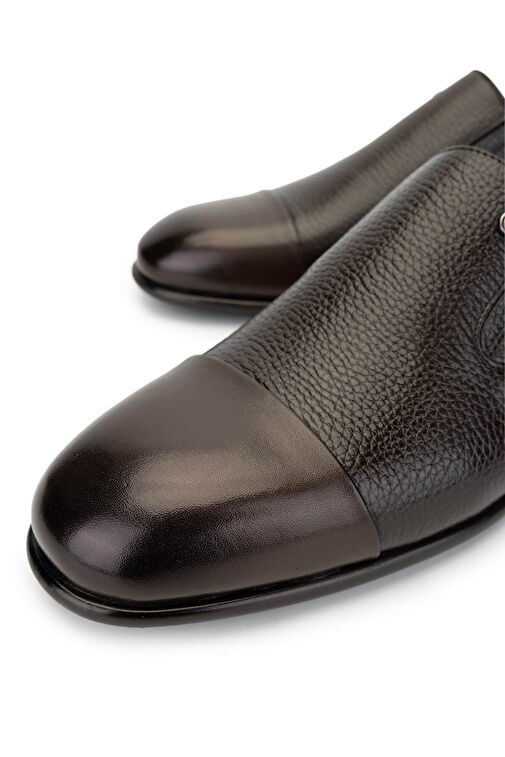 Tamer Tanca Erkek Hakiki Deri Kahverengi Loafer Ayakkabı - Görsel 4