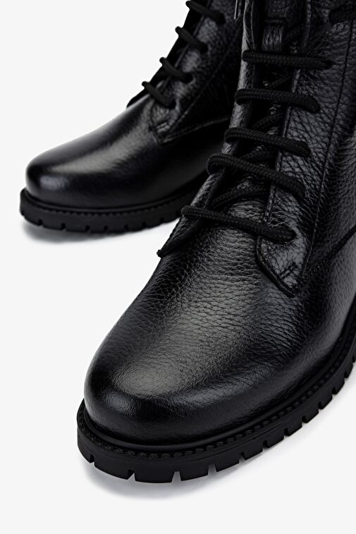 Valmenti Kadın Siyah Floter Topuklu Bot - Görsel 4