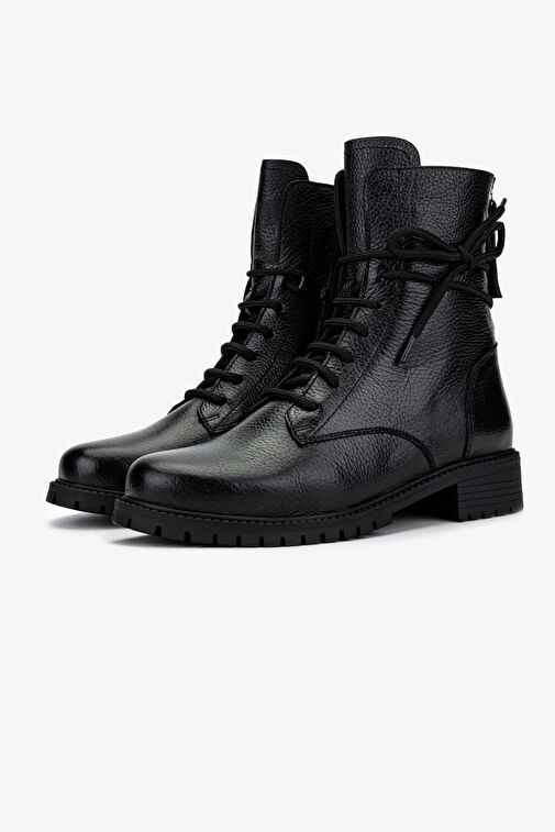 Valmenti Kadın Siyah Floter Topuklu Bot - Görsel 5