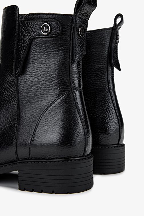 Valmenti Kadın Siyah Floter Düz Bot - Görsel 5