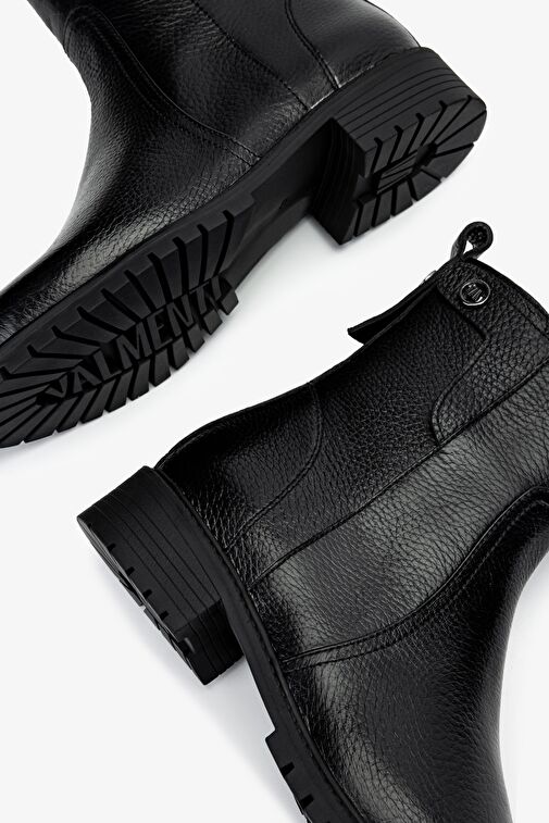 Valmenti Kadın Siyah Floter Düz Bot - Görsel 6