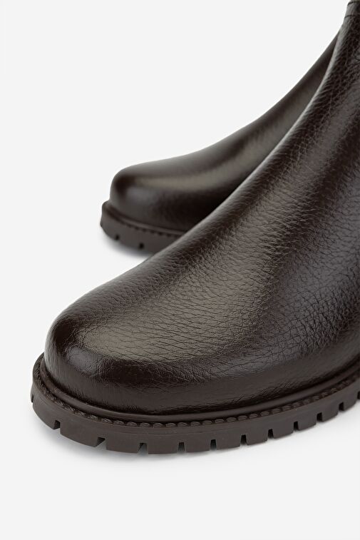 Valmenti Kadın Kahverengi Düz Bot - Görsel 4