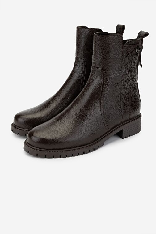 Valmenti Kadın Kahverengi Düz Bot - Görsel 7