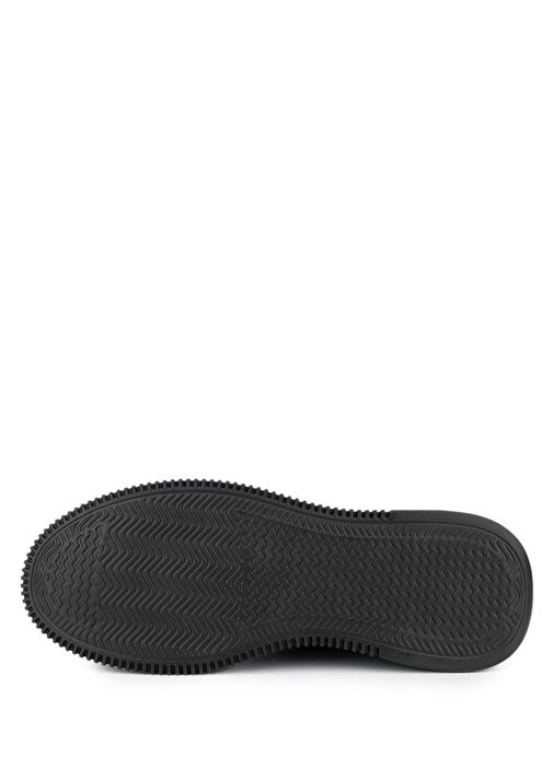 Tamer Tanca Erkek Hakiki Deri Siyah Nubuk Sneakers & Spor Ayakkabı - Görsel 5