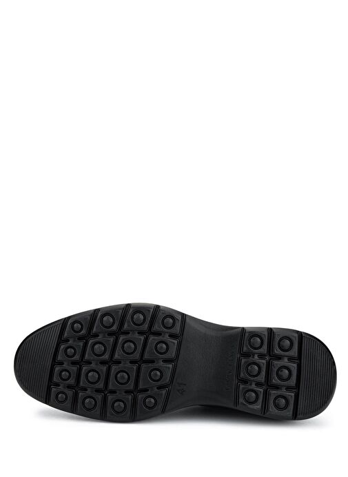 Tamer Tanca Erkek Hakiki Deri Siyah Klasik Ayakkabı - Görsel 4