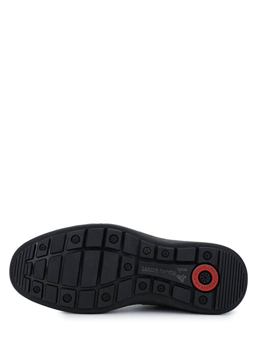 Tamer Tanca Erkek Hakiki Deri Siyah Casual Ayakkabı - Görsel 5