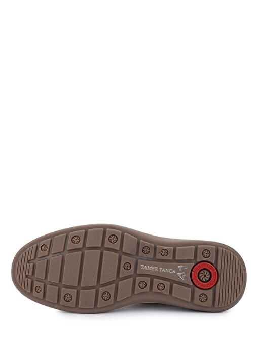 Tamer Tanca Erkek Hakiki Deri Kırık Beyaz Casual Ayakkabı - Görsel 5