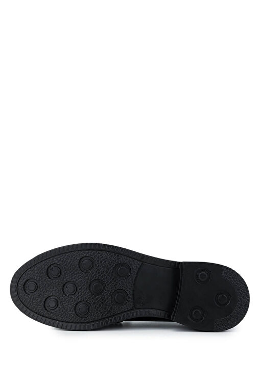 Tamer Tanca Kadın Suni Deri Siyah Açma Loafer Ayakkabı - Görsel 5