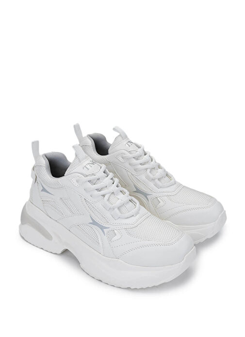 Tamer Tanca Kadın Tekstil/Suni Deri Beyaz Sneakers & Spor Ayakkabı - Görsel 3