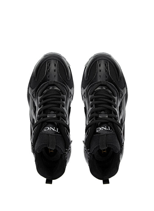 Tamer Tanca Kadın Suni Deri Siyah/Siyah Sneakers & Spor Bot - Görsel 6
