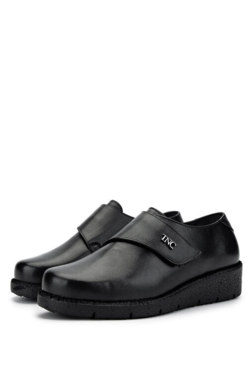 Tamer Tanca Siyah Kadın Deri Günlük Ayakkabı 1095 BB0116 BN AYK SK24-25 - Görsel 6