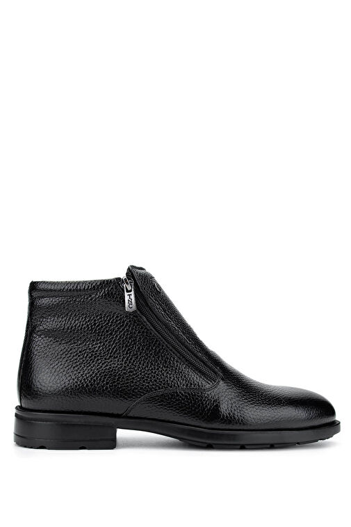 Tamer Tanca Erkek Hakiki Deri Siyah Deri Klasik Bot - Görsel 2