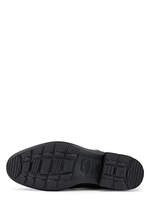 Tamer Tanca Erkek Hakiki Deri Siyah Deri Klasik Bot - Görsel 4