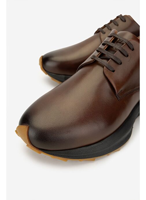 Valmenti Erkek Hakiki Deri Taba Sneakers & Spor Ayakkabı - Görsel 4