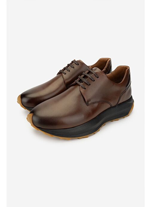 Valmenti Erkek Hakiki Deri Taba Sneakers & Spor Ayakkabı - Görsel 6