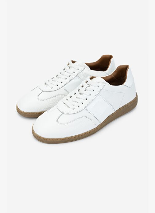 Valmenti Erkek Hakiki Deri Beyaz Sneakers & Spor Ayakkabı - Görsel 6