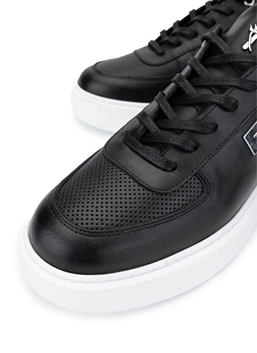 Tamer Tanca Tamer Tanca Erkek Hakiki Deri Siyah Sneakers & Spor Ayakkabı | Boyner Siyah - 4. görsel