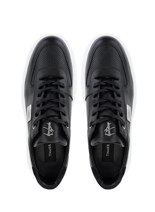 Tamer Tanca Tamer Tanca Erkek Hakiki Deri Siyah Sneakers & Spor Ayakkabı | Boyner Siyah - 6. görsel