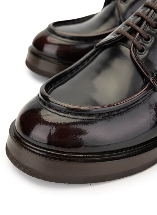 Tamer Tanca Erkek Hakiki Deri Bordo Casual Ayakkabı - Görsel 4