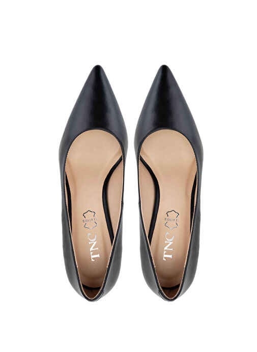 Tamer Tanca Bej Kadın Deri Topuklu Ayakkabı 1074 2124 BN AYK Y25 - Görsel 7