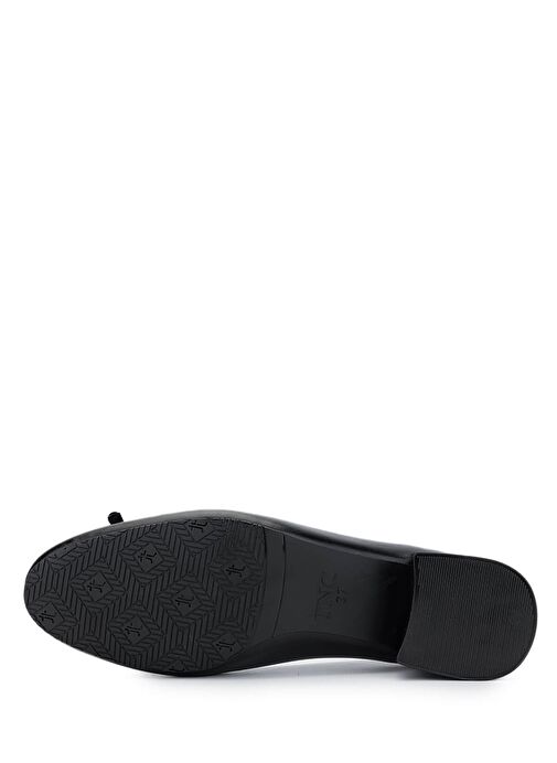 Tamer Tanca Kadın Hakiki Deri Siyah Analin Topuklu Ayakkabı - Görsel 5