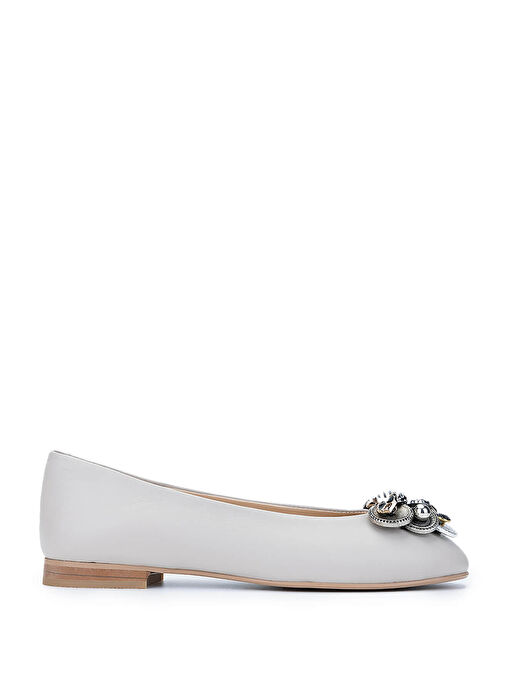 Tamer Tanca Kadın Hakiki Deri Vizon Babet Ayakkabı - Görsel 2