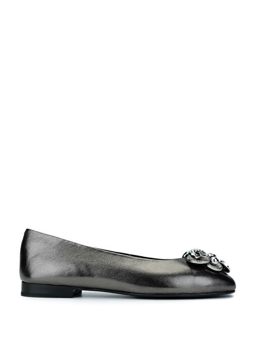 Tamer Tanca Siyah Kadın Deri Babet 820 1200 BN AYK Y25 - Görsel 2