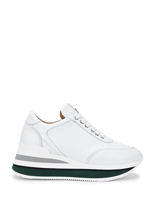 Tamer Tanca Kadın Hakiki Deri Beyaz Sneakers & Spor Ayakkabı - Görsel 2