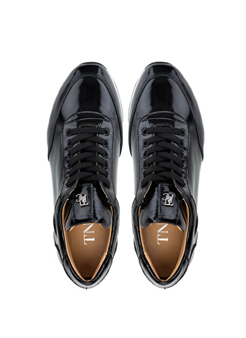 Tamer Tanca Kadın Hakiki Deri Siyah Rugan Sneakers & Spor Ayakkabı - Görsel 6