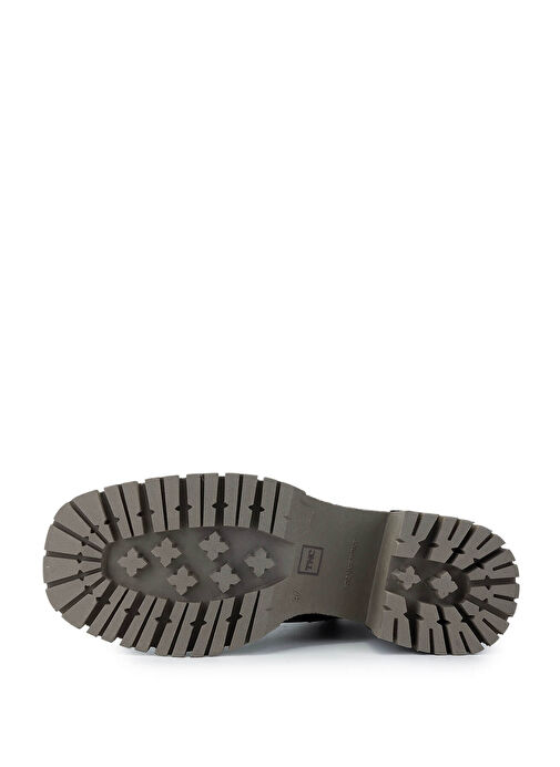 Tamer Tanca Kadın Hakiki Deri Siyah Deri Topuklu Bot - Görsel 6