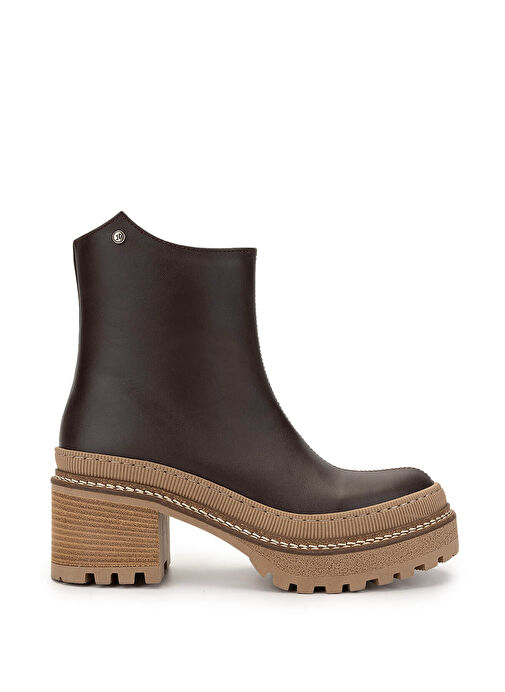 Tamer Tanca Kadın Hakiki Deri Kahverengi Casual Bot - Görsel 2