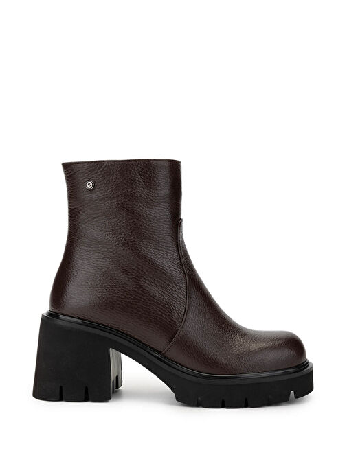 Tamer Tanca Kadın Hakiki Deri Kahverengi Casual Bot - Görsel 2