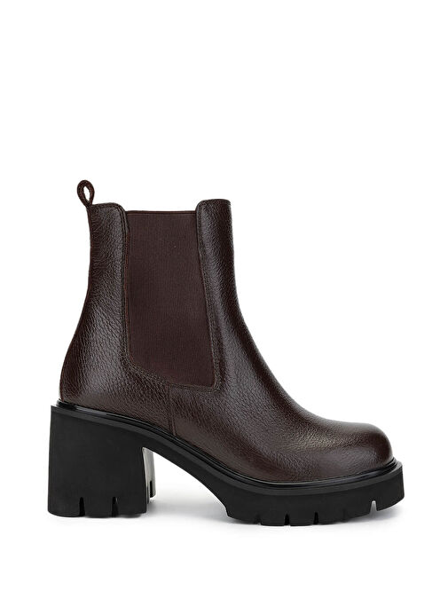 Tamer Tanca Kadın Hakiki Deri Kahverengi Casual Bot - Görsel 2