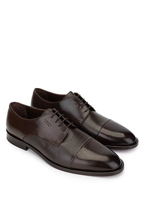 Tamer Tanca Erkek Hakiki Deri Kahverengi Klasik Ayakkabı - Görsel 3