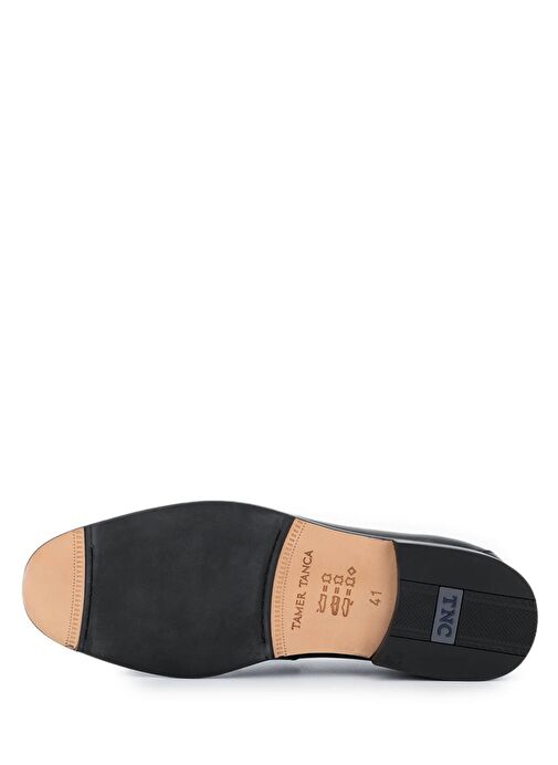 Tamer Tanca Erkek Hakiki Deri Siyah Deri Klasik Ayakkabı - Görsel 5