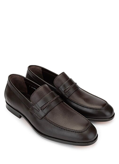 Tamer Tanca Erkek Hakiki Deri Kahverengi Klasik Ayakkabı - Görsel 3