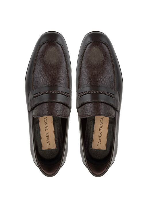 Tamer Tanca Erkek Hakiki Deri Kahverengi Klasik Ayakkabı - Görsel 6