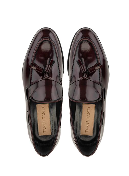 Tamer Tanca Erkek Hakiki Deri Bordo Klasik Ayakkabı - Görsel 6