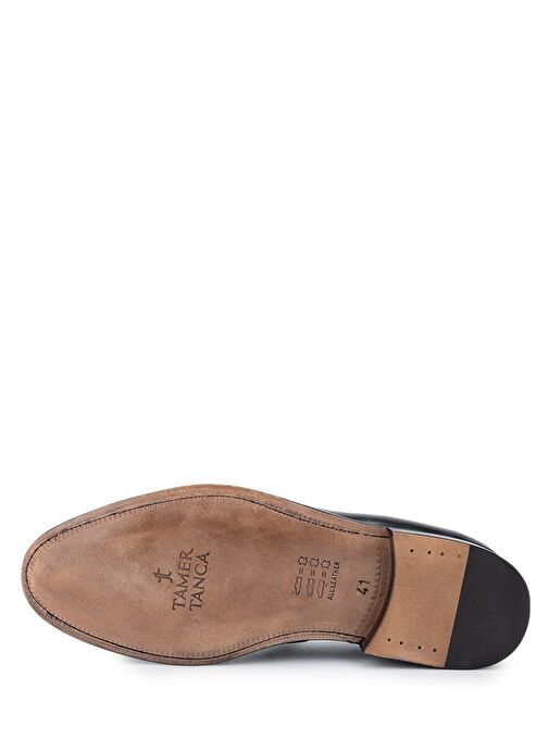 Tamer Tanca Erkek Hakiki Deri Siyah Açma Klasik Ayakkabı - Görsel 5