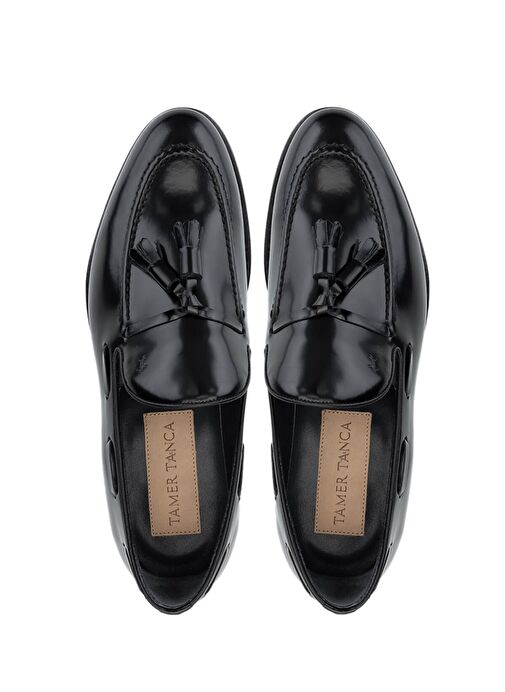 Tamer Tanca Erkek Hakiki Deri Siyah Açma Klasik Ayakkabı - Görsel 6