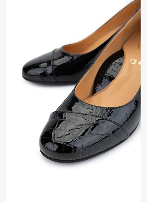 Relax Anatomic Kadın Hakiki Deri Siyah Comfort Ayakkabı - Görsel 4