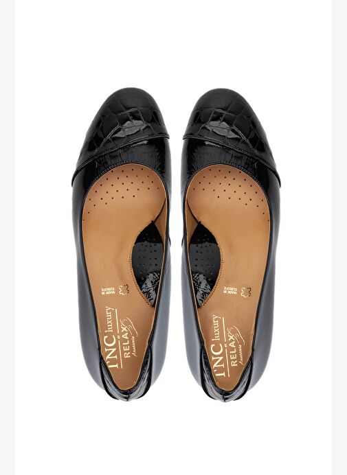 Relax Anatomic Kadın Hakiki Deri Siyah Comfort Ayakkabı - Görsel 7