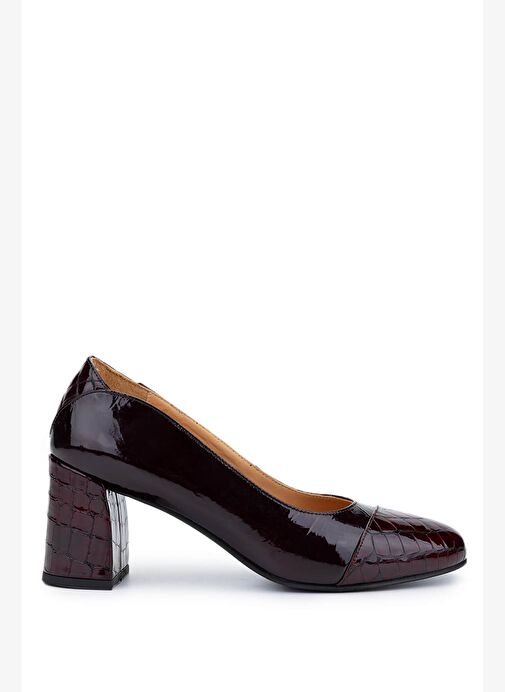 Relax Anatomic Kadın Hakiki Deri Bordo Comfort Ayakkabı - Görsel 2