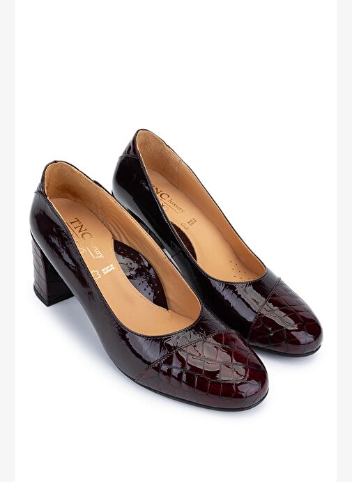 Relax Anatomic Kadın Hakiki Deri Bordo Comfort Ayakkabı - Görsel 3