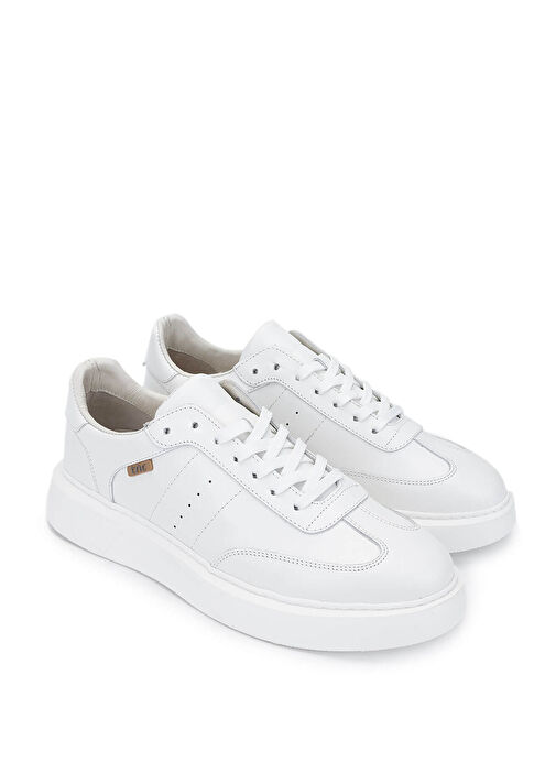 Tamer Tanca Erkek Hakiki Deri Beyaz Sneakers & Spor Ayakkabı - Görsel 3