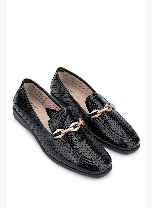 Relax Anatomic Kadın Hakiki Deri Siyah Comfort Ayakkabı - Görsel 3