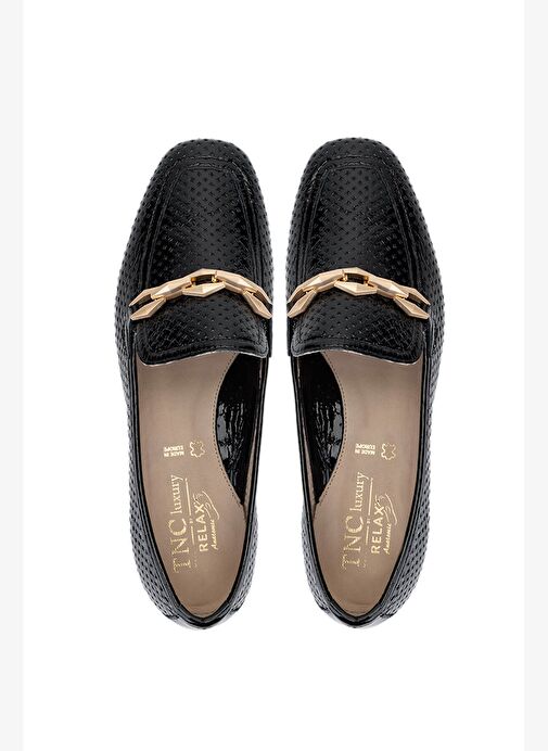 Relax Anatomic Kadın Hakiki Deri Siyah Comfort Ayakkabı - Görsel 6