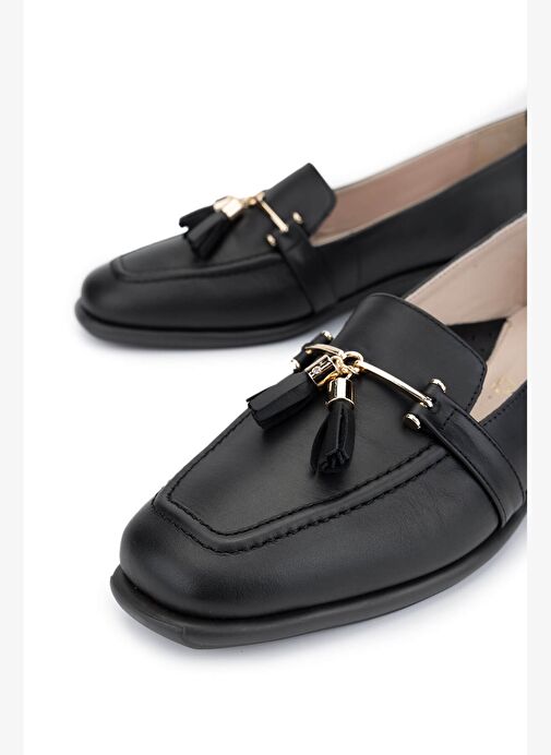 Relax Anatomic Kadın Hakiki Deri Siyah Comfort Ayakkabı - Görsel 4