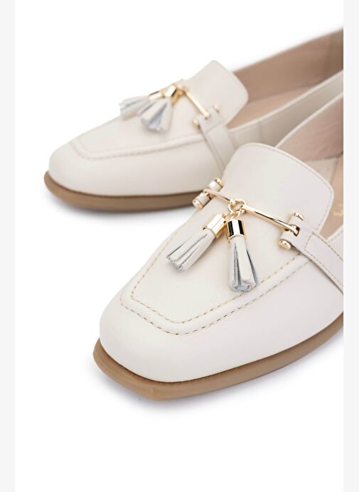 Relax Anatomic Kadın Hakiki Deri Krem Comfort Ayakkabı - Görsel 4